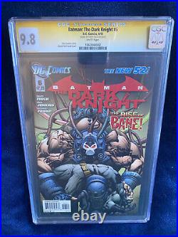 Batman Dark Knight New 52 #6 Bane SS CGC 9.8 Signed By David Finch