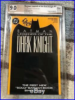 Batman Legends Of The Dark Knight #1 Pgx 9.0 (cbcs Cgc) Signed By Bob Kane