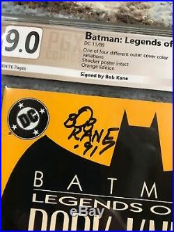 Batman Legends Of The Dark Knight #1 Pgx 9.0 (cbcs Cgc) Signed By Bob Kane