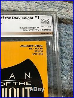 Batman Legends Of The Dark Knight #1 Pgx 9.0 (cbcs Cgc) Signed By Bob Kane