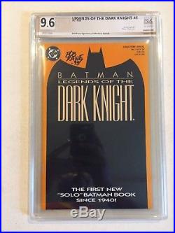 Batman Legends Of The Dark Knight #1 Pgx 9.6 (like Cgc) Signed By Bob Kane