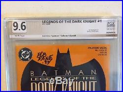 Batman Legends Of The Dark Knight #1 Pgx 9.6 (like Cgc) Signed By Bob Kane