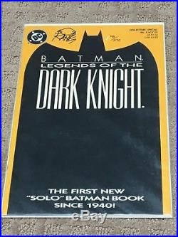 Batman Legends Of The Dark Knight #1 Signed By Bob Kane (dynamic Forces) #98/375