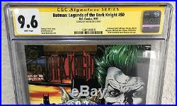 Batman Legends Of The Dark Knight #50! Cgc SS 9.6! Signed By Jim Lee! Joker! DC