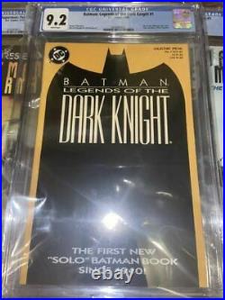 Batman Legends of the Dark Knight #1, CGC 9.2, White Pages Orange 1989