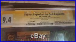 Batman Legends of the Dark Knight #50 CGC 9.4 Signed Jerry Robinson & Brian B