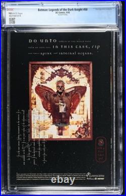 Batman Legends of the Dark Knight 50 CGC 9.8 Second Print DC Universe Logo