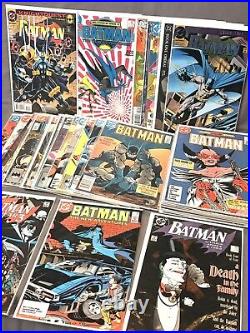 Batman Lot Of 38 Books #401-501 80s-90s Post-Crisis 1st Tim Drake Robin