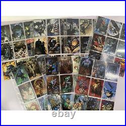 Batman Saga Of The Dark Knight Trading Cards Binder & 245 Cards COMPLETE SETS
