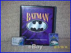 Batman Saga of the Dark Knight complete trading card set in binder