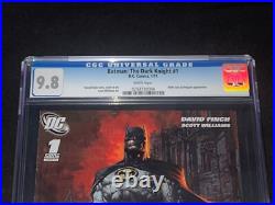 Batman The Dark Knight #1 CGC 9.8 Finch Cover 2011