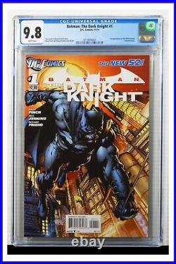 Batman The Dark Knight #1 CGC Graded 9.8 DC November 2011 White Pages Comic Book