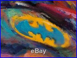 Batman The Dark Knight 30 x 24 S/N LE Gallery Wrapped Canvas by Blend Cota