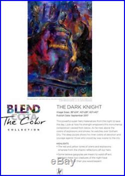 Batman The Dark Knight 40 x 32 S/N LE Gallery Wrapped Canvas by Blend Cota