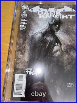 Batman The Dark Knight #4 SS CGC 9.2 David Finch Signed 125 Variant Cover NM+