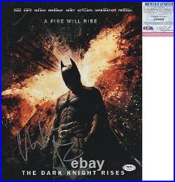 Batman The Dark Knight Christian Bale Signed 11x14 Photo PSA/DNA 2 COA