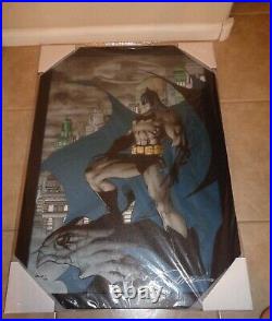 Batman The Dark Knight Knightwatch Giclee Canvas A/P #7/25 Signed Jim Lee Framed