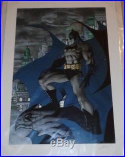 Batman The Dark Knight Knightwatch Giclee DXCM on paper #3/5 Signed Jim Lee