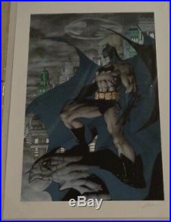 Batman The Dark Knight Knightwatch Giclee DXCM on paper #3/5 Signed Jim Lee