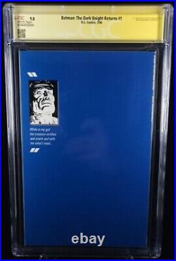 Batman The Dark Knight Returns 1986 1st Print CGC 9.8! Signed By Frank Miller