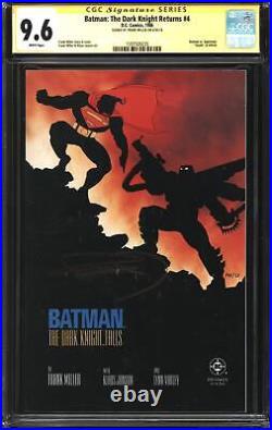Batman The Dark Knight Returns (1986) #4 CGC Signature Series 9.6 NM+ Signed Fr