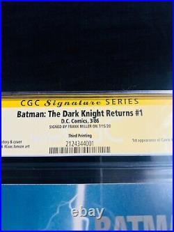 Batman The Dark Knight Returns #1 CGC 8.5 Third Printing (1986) SS