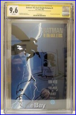 Batman The Dark Knight Returns #1 CGC 9.6 SS 2x. Frank Miller/Klaus Sketch