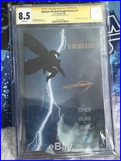 Batman The Dark Knight Returns 1 CGC SS 8.5 Signed By Frank Miller First Print
