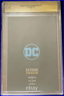 Batman The Dark Knight Returns #1 Cgc 9.6 White Page Foil Edition Sig ID 52424