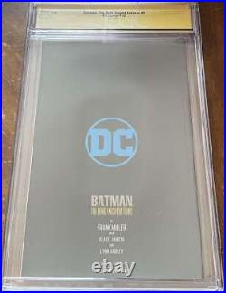 Batman The Dark Knight Returns #1 Cgc 9.6 White Page Foil Edition Sig ID 66715