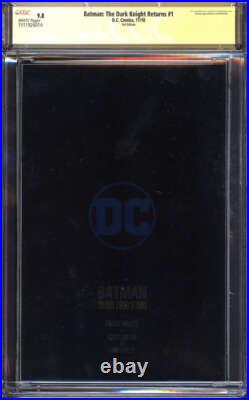 Batman The Dark Knight Returns #1 Cgc 9.8 White Page Foil Edition Signed Miller