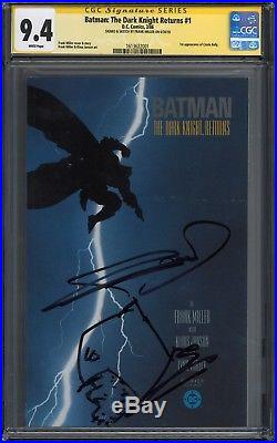 Batman The Dark Knight Returns #1 Cgc Ss 9.4 Signed & Sketch By Frank Miller