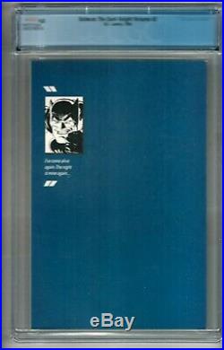 Batman The Dark Knight Returns #2 (1986) CGC 9.8 White Pages Miller 1st Print