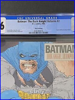 Batman The Dark Knight Returns #2 CGC 9.6 Miller Third Printing 1986