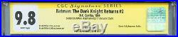 Batman The Dark Knight Returns 2 CGC 9.8 SS 1st print Miller Janson Superman WP
