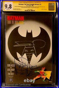 Batman The Dark Knight Returns 2 CGC 9.8 SS Sketch FRANK MILLER Klaus Janson