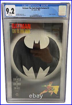 Batman The Dark Knight Returns 3 CGC 9.2 NM- WP's 1st Print Death of Joker Key