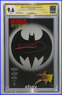 Batman The Dark Knight Returns #3 CGC 9.6 Signed SS by Frank Miller White Pages