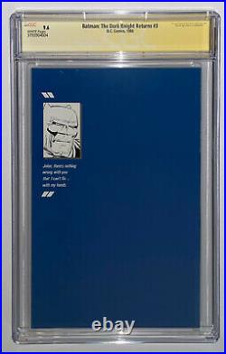 Batman The Dark Knight Returns #3 CGC 9.6 Signed SS by Frank Miller White Pages
