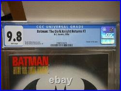 Batman The Dark Knight Returns 3 cgc 9.8 DC 1986 Frank Miller Death of Joker WP
