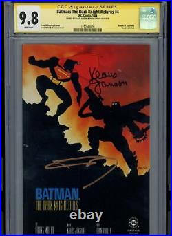 Batman The Dark Knight Returns #4 (1986) CGC 9.8 Double Signatures FRANK MILL