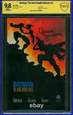 Batman The Dark Knight Returns #4? CBCS 9.8 SIGNED by JANSON? DC Comic 1986