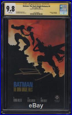 Batman The Dark Knight Returns #4 CGC 9.8 W Pages Signed Sig Frank Miller Auto
