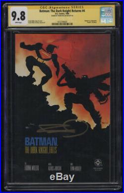 Batman The Dark Knight Returns #4 CGC 9.8 W Pages Signed Sig Frank Miller Auto