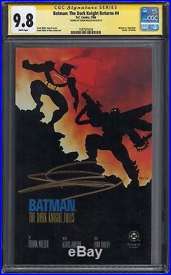 Batman The Dark Knight Returns #4 Cgc Ss 9.8 Signed Frank Miller! Vs. Superman