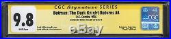 Batman The Dark Knight Returns #4 Cgc Ss 9.8 Signed Frank Miller! Vs. Superman