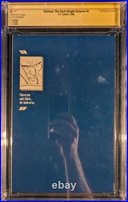 Batman The Dark Knight Returns 4 Ss Cgc 9.4 DC Signed Frank Miller Alfred Dies Batman The Dark Knight Returns 4 Ss Cgc 9.4 DC Signed Frank Miller Alfred Dies