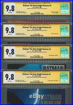 Batman The Dark Knight Returns 9.8 set 1-4 CGC All Signed By Miller & Janson