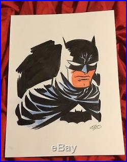 Batman The Dark Knightoriginal Art By Michael Chopencil+copic Marker Bristol