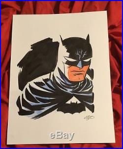 Batman The Dark Knightoriginal Art By Michael Chopencil+copic Marker Bristol